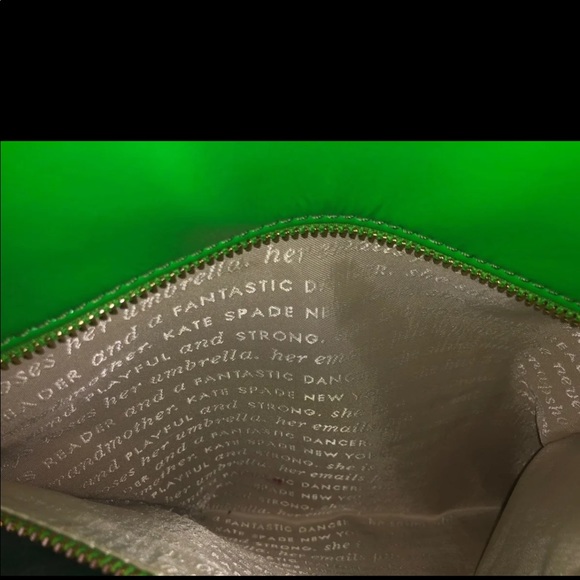 Kate Spade Patent green tote wallet - Picture 8 of 12
